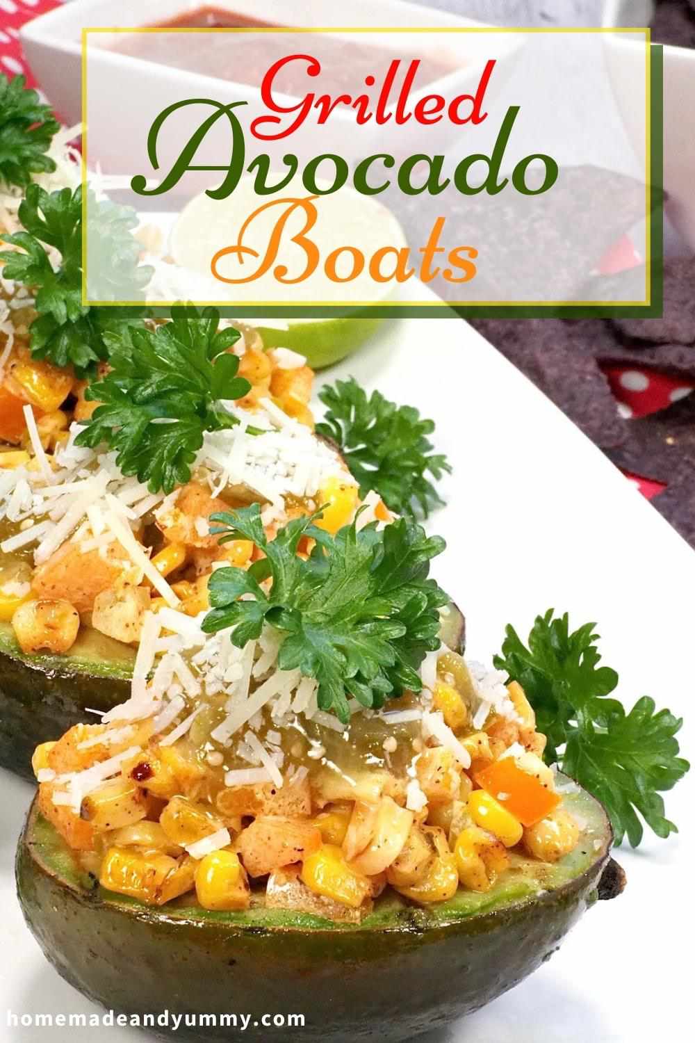 Smoky Grilled Avocado Boats: The Perfect Vessel for Street Corn Salad